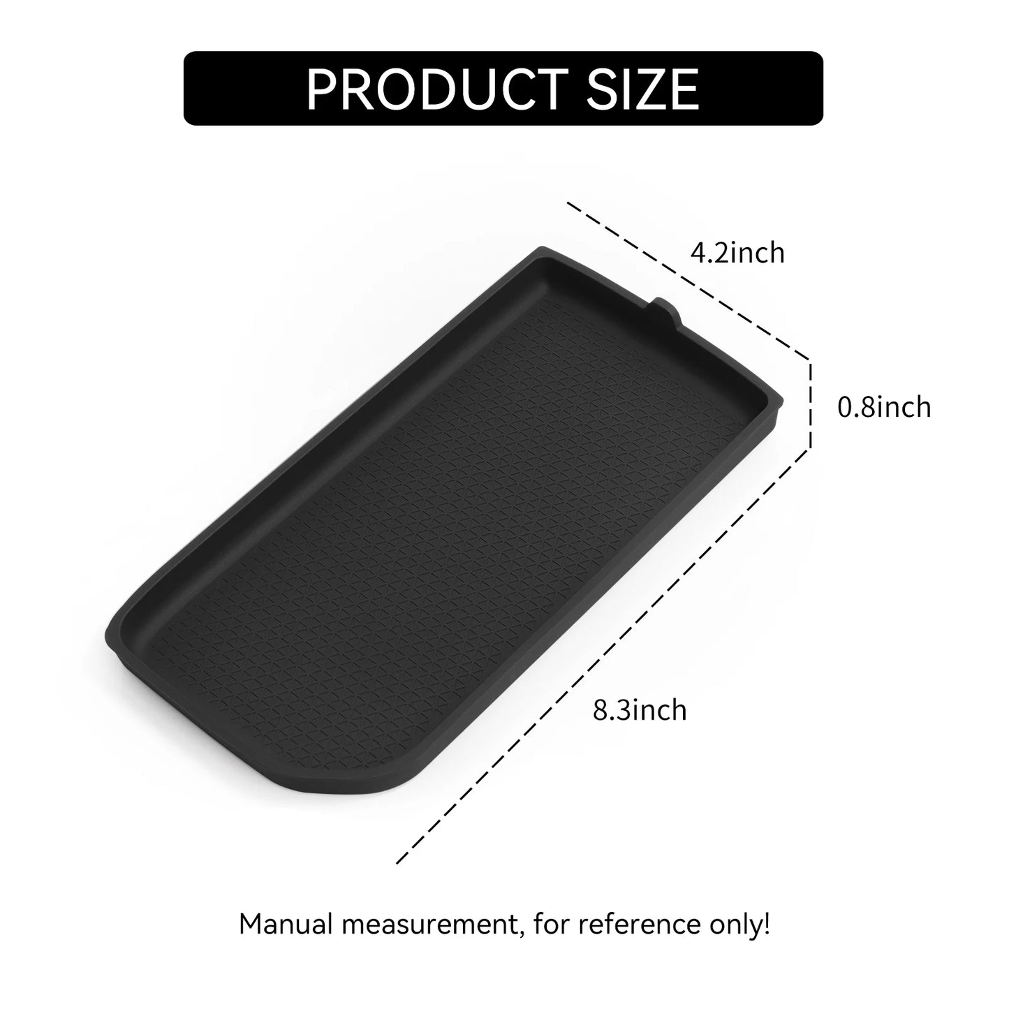 for MG3 MG 3 Thailand Version 2023-2025 Car Center Console Storage Pad Tray Silicone Organizer Accessories Tidying Black