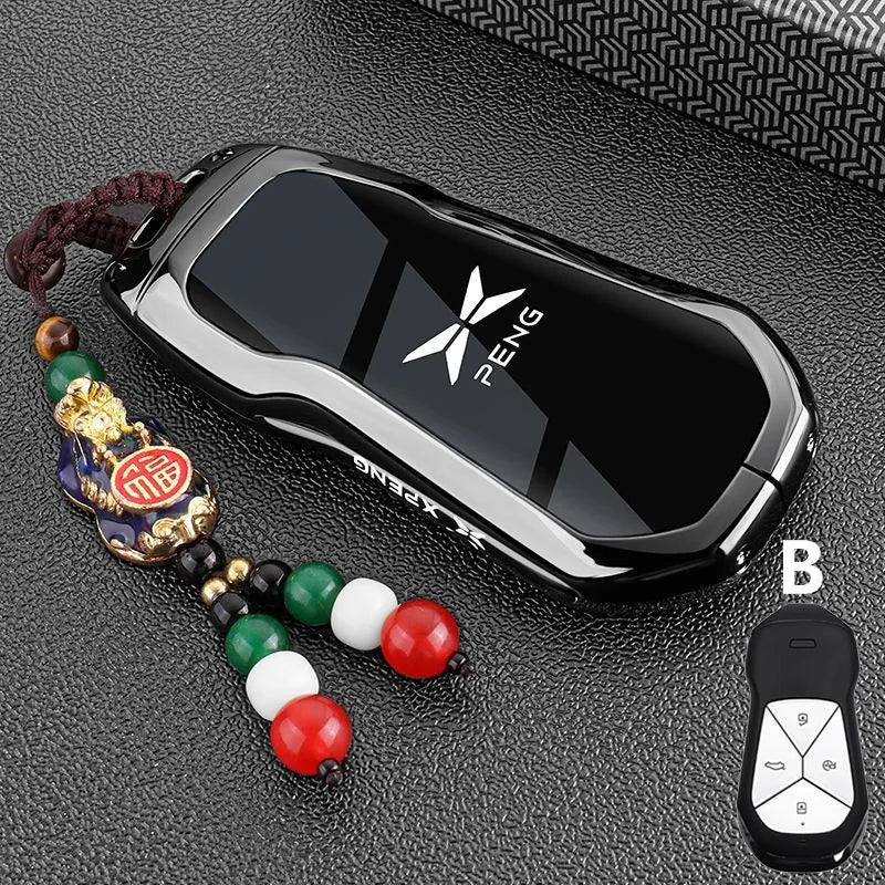 Car Key Case Keychain Fob Cover for Xpeng