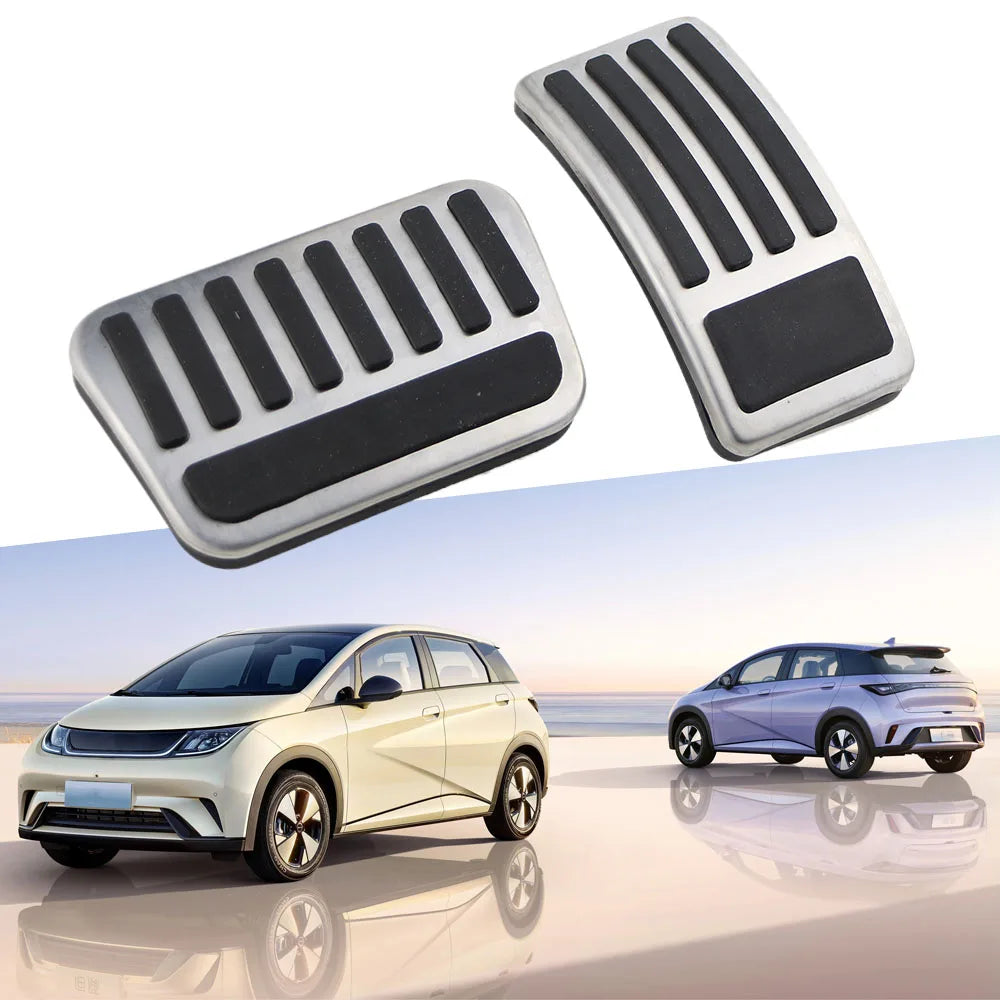 Auto Brake Accelerator Pedal Covers for BYD Dolphin Dolphin Surf 2023 2024 2025 AT Car Pedals Protectors Interior Accessories
