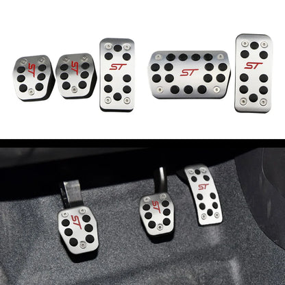 AT MT Aluminum Alloy Gas Pedal Cover for Ford Escape Kuga 2013 2014 2015 Focus 2 3 2005-2018 Car Pedals Brake Cluth Pedal