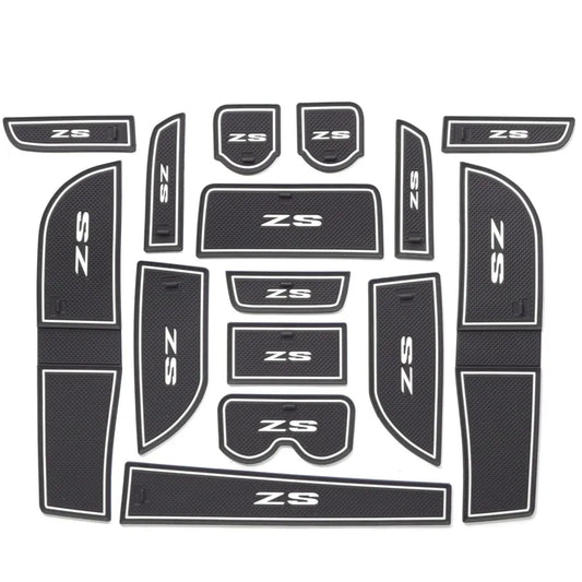 Anti-Slip Car Gate Slot Cup Mat for MG ZS 2017 - 2021 Door Groove Pad Cup Holder Interior Accessories Rubber