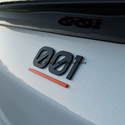 Zeekr 7X 001 X Car Blackened Logo Sticker