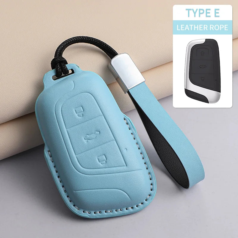 For Chery PU Car Keychain Shell Holder