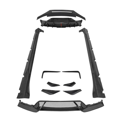 Carbon fiber Body Kit for ZEEKR 001 21-24 modified Front shovel rear lip Side skirt Tail wing Spoiler Vent Wind Knife surround.
