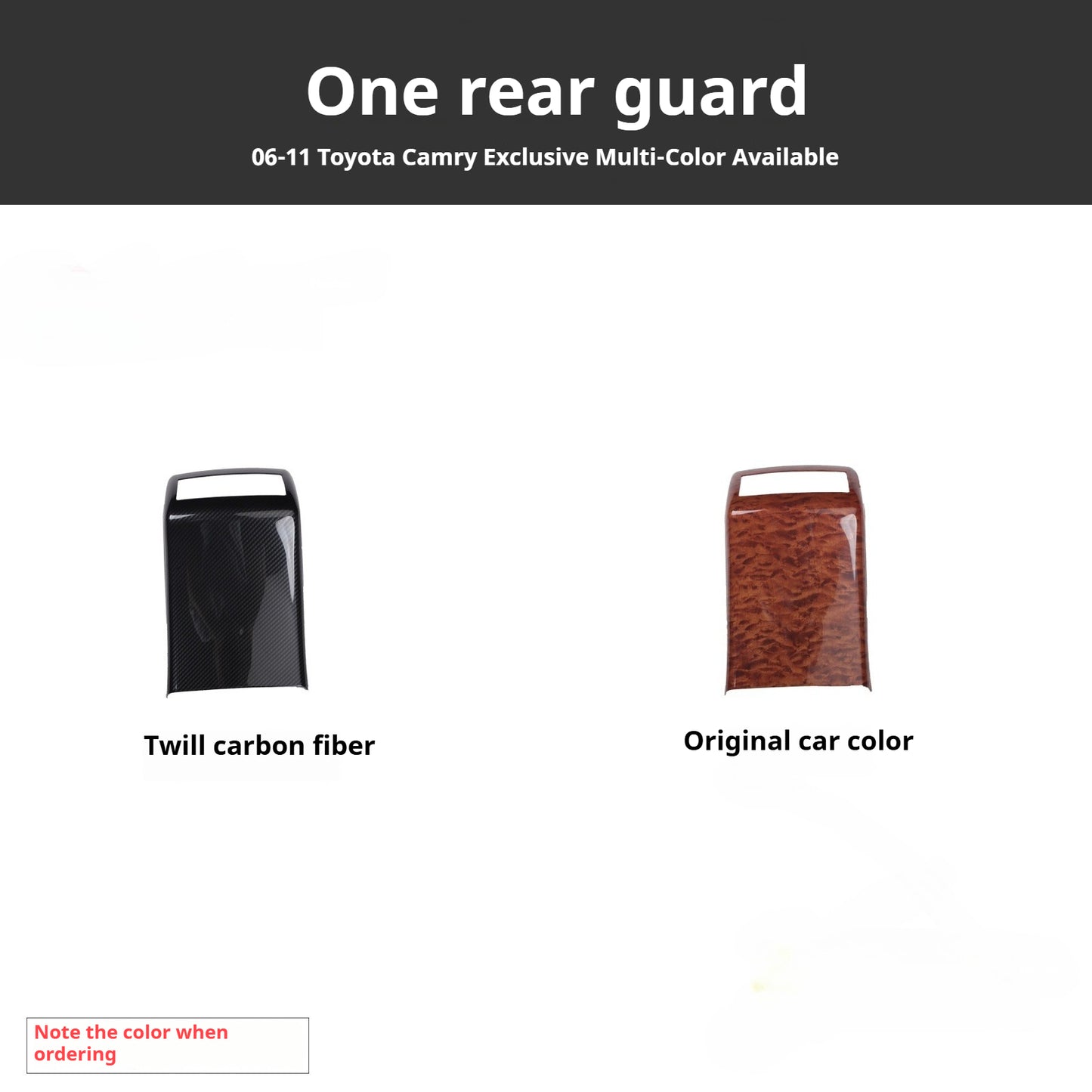 RHD 2006-2011 6th Generation Camry Interior Modification Peach Wood Carbon Fiber Pattern Air Vent Trim