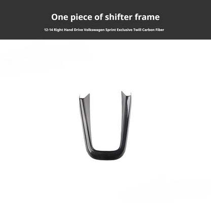 RHD 12-14 Right-Hand Drive Jetta Interior Modification Carbon Fiber Pattern Power Window Handles with Rosewood Trim