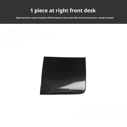RHD VOXY/NOAH ZZR70 Carbon Fiber and Rosewood Dashboard Trim Kit