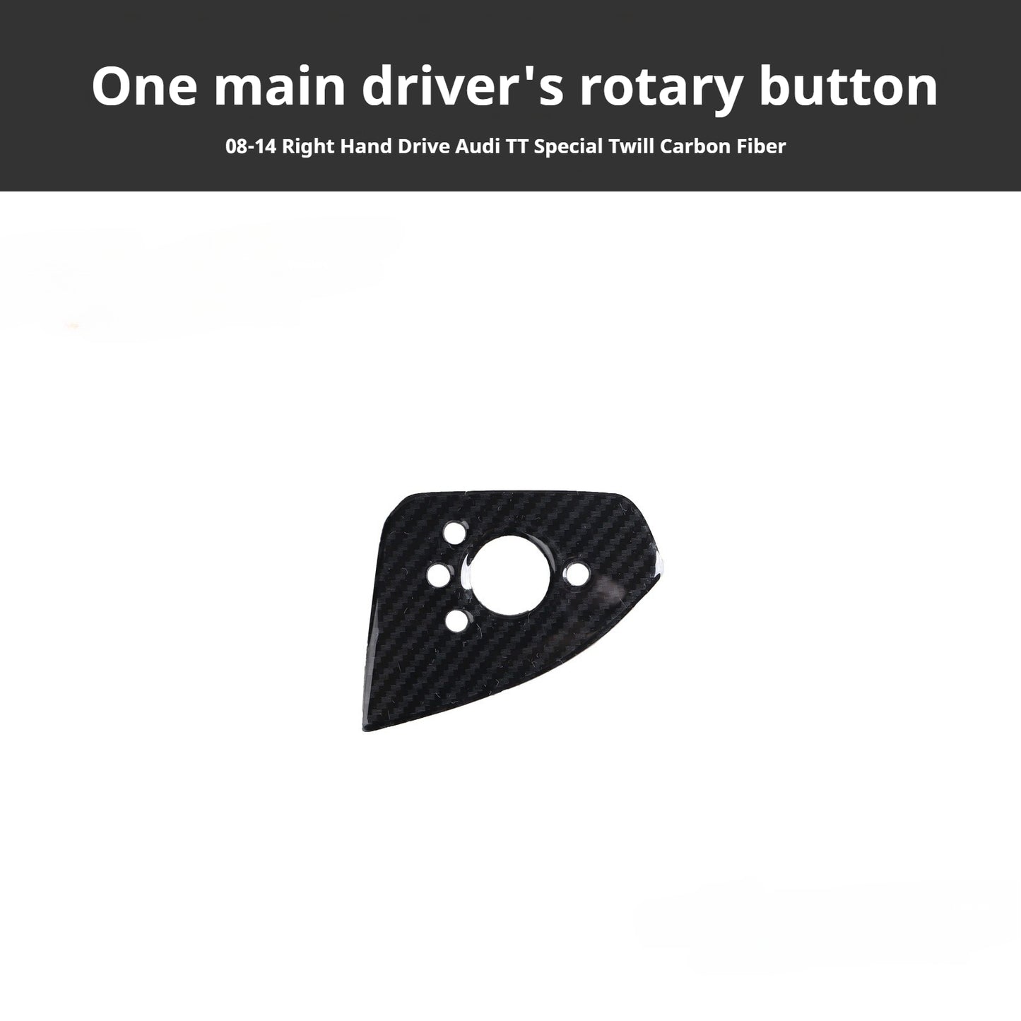 RHD 2008-2014 Model Interior Upgrade: Teak Wood Carbon Fiber Pattern Cup Holder and Steering Wheel Cover