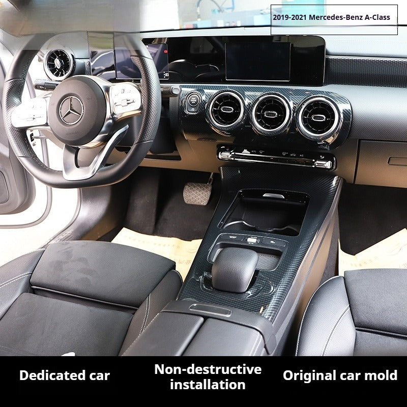 RHD 2019-2021 Mercedes-Benz A-Class / CLA-Class Specification Custom-Fit Center Console Vent Panel Modification Kit