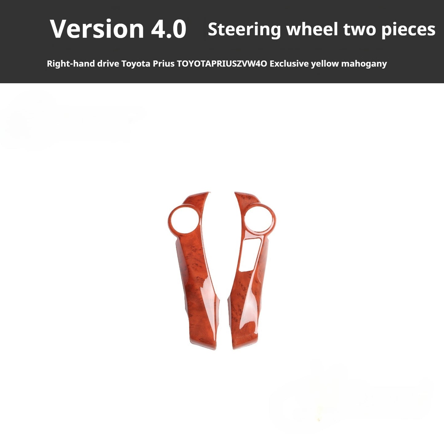 RHD 2012-2019 Prius ZVW40W-41 Walnut Carbon Fiber Interior Modification Kit