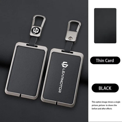 Zinc Alloy Leather Car NFC Card Remote Key Cover Case For Leapmotor - Leapmotor Accessories