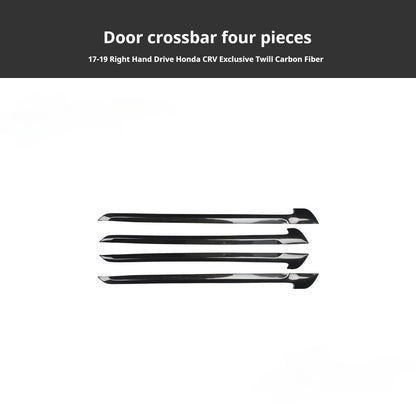 RHD 2017-2022 CR-V Vehicle-Specific Peach Wood Carbon Fiber Dashboard Door Panel Trim