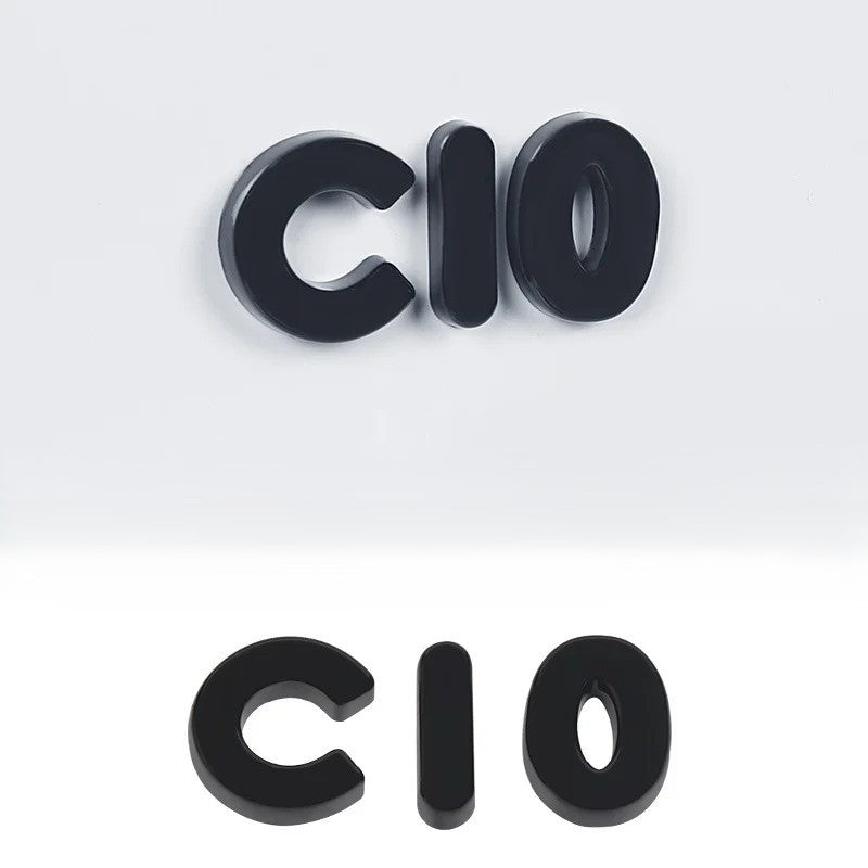 Leapmotor Blackened Car Emblem Letter Sticker - Leapmotor Accessories