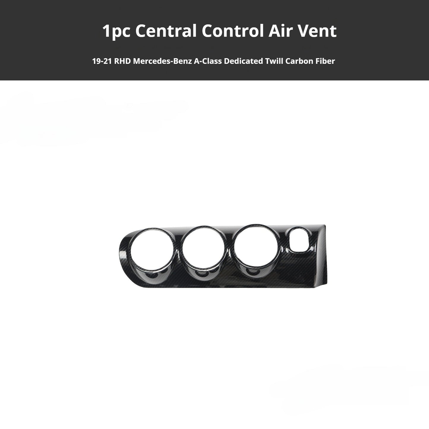 RHD 2019-2021 Mercedes-Benz A-Class / CLA-Class Specification Custom-Fit Center Console Vent Panel Modification Kit
