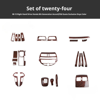 RHD 2008-2013 8th Generation Accord Dashboard Trim Bar Interior Modification Kit