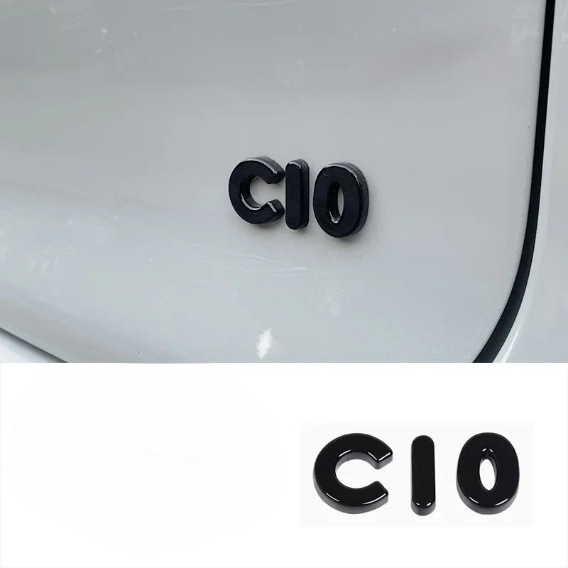 Leapmotor Blackened Car Emblem Letter Sticker - Leapmotor Accessories