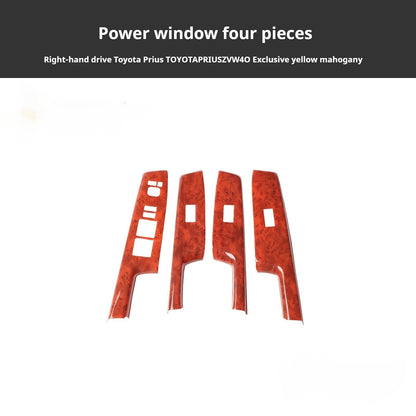 RHD 2012-2019 Prius ZVW40W-41 Walnut Carbon Fiber Interior Modification Kit