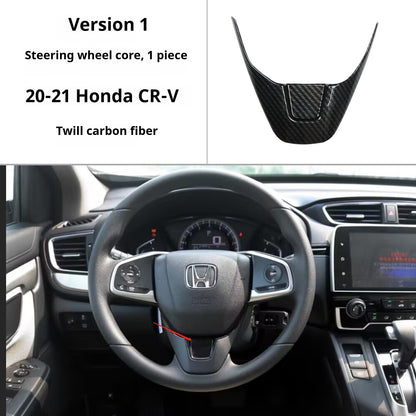RHD 20-21 Honda HR-V BREEZE Interior Modification Peach Wood Carbon Fiber Pattern Air Vent, Center Console, and Gear Shift Decorative Trim