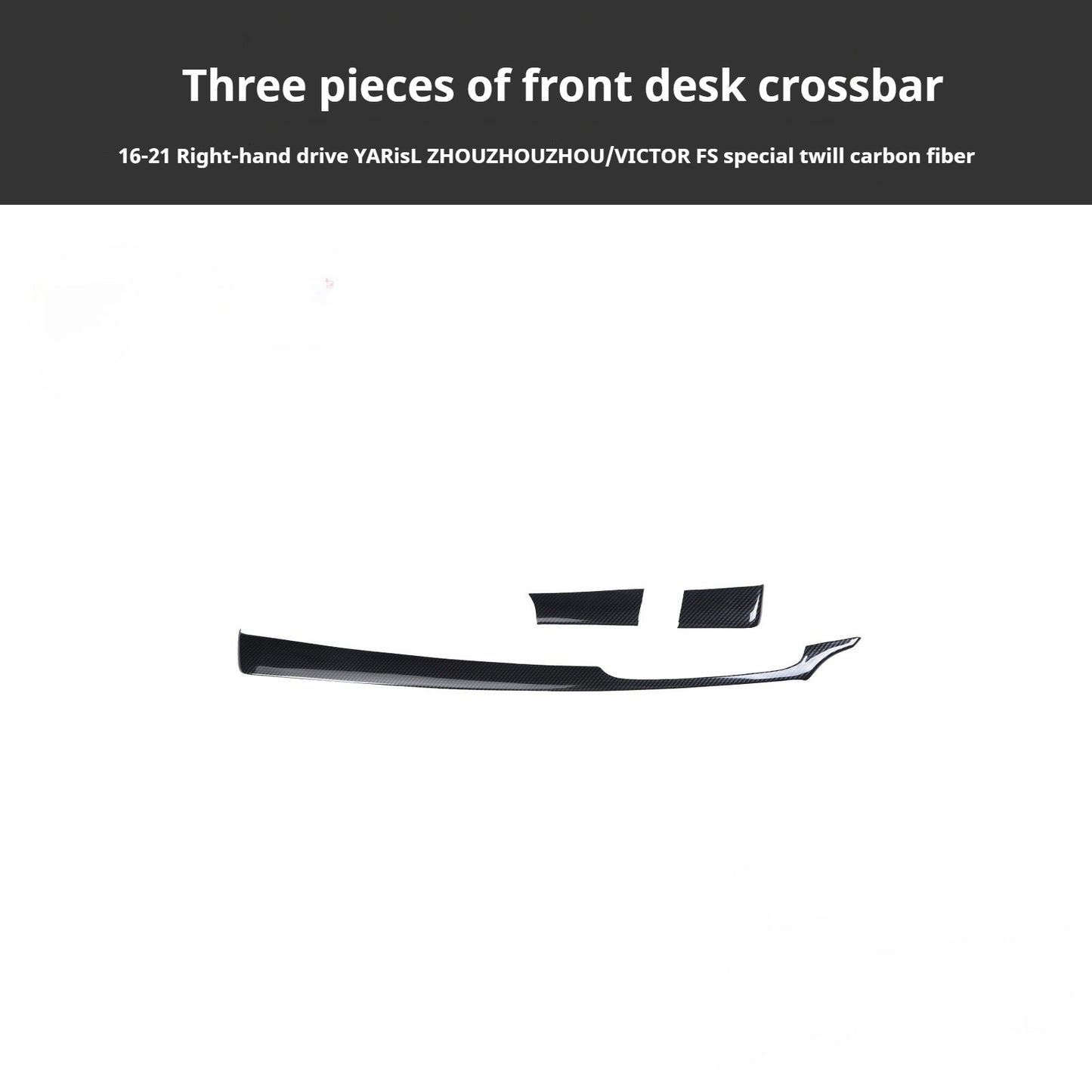 RHD 16-21 Toyota Vios Yaris Interior Modification Carbon Fiber Pattern Switch Panel Trim