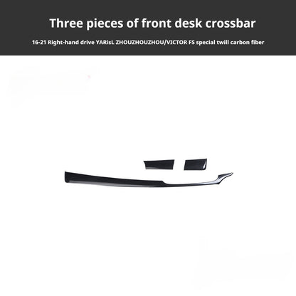 RHD 16-21 Toyota Vios Yaris Interior Modification Carbon Fiber Pattern Switch Panel Trim