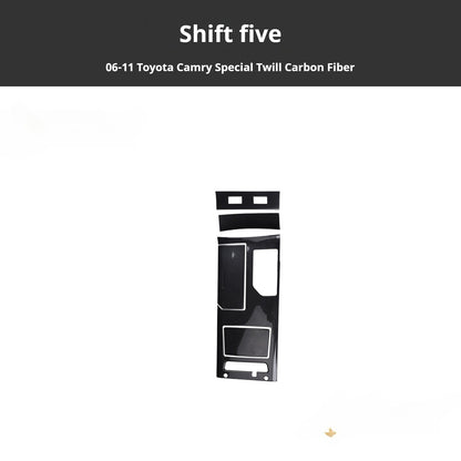 RHD 2006-2011 6th Generation Camry Interior Modification Peach Wood Carbon Fiber Pattern Air Vent Trim