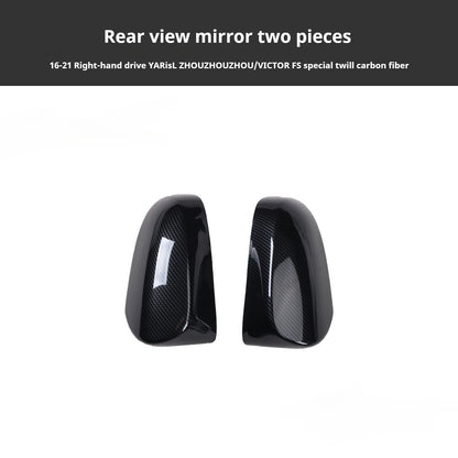 RHD 16-21 Toyota Vitz/Yaris Interior Modification Carbon Fiber Pattern Window Switch Panel Trim