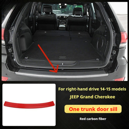 RHD 2014-2015 Grand Cherokee Carbon Fiber Texture Interior Trim Kit for Front Door Panels