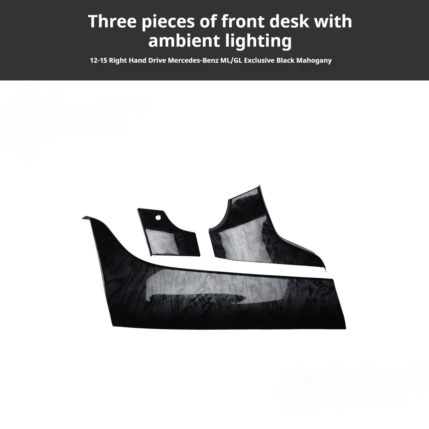 RHD 2012-2015 GL/ML300/350/400 Carbon Fiber Door Handle Interior Modification Kit