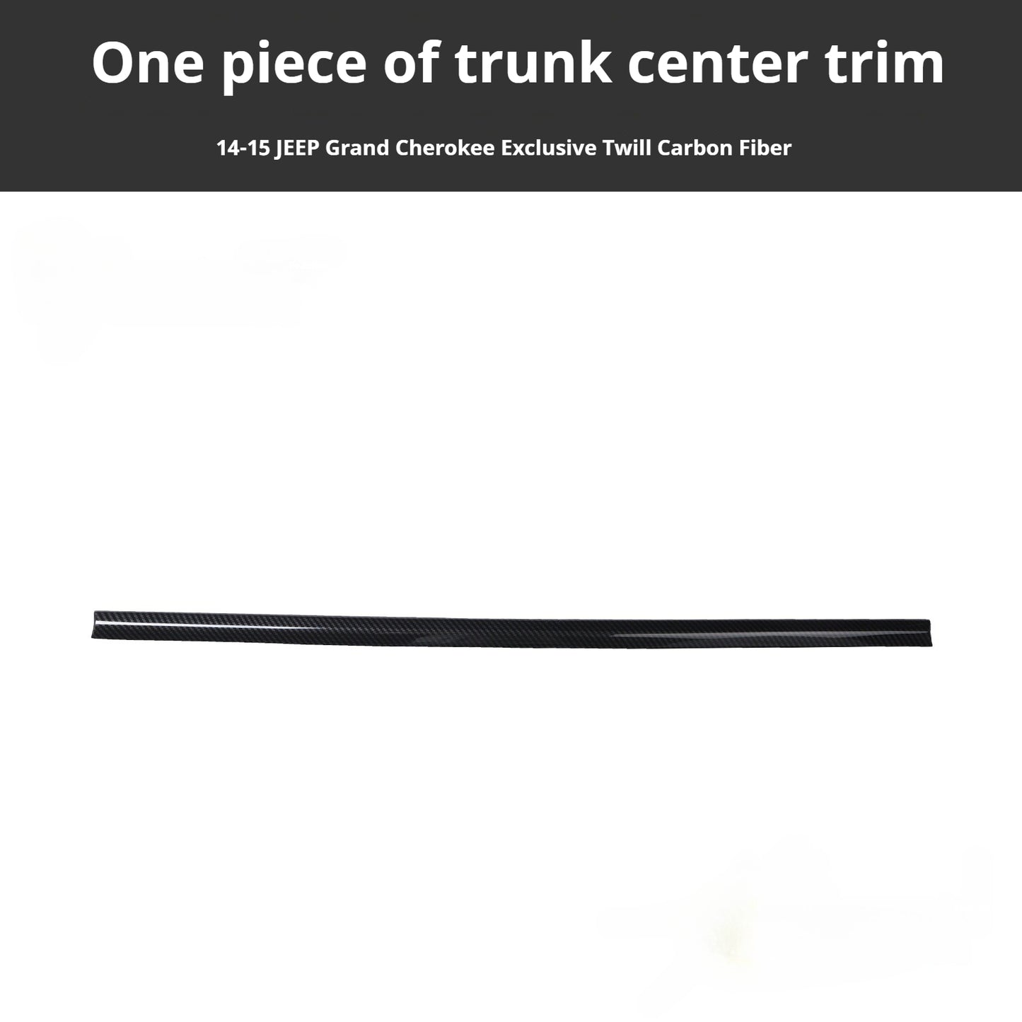 RHD 2014-2015 Grand Cherokee Carbon Fiber Texture Interior Trim Kit for Front Door Panels