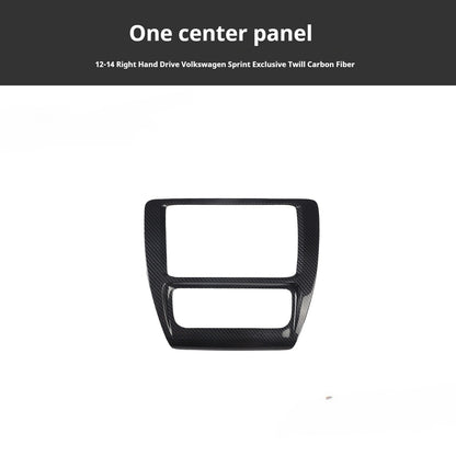 RHD 12-14 Right-Hand Drive Jetta Interior Modification Carbon Fiber Pattern Power Window Handles with Rosewood Trim