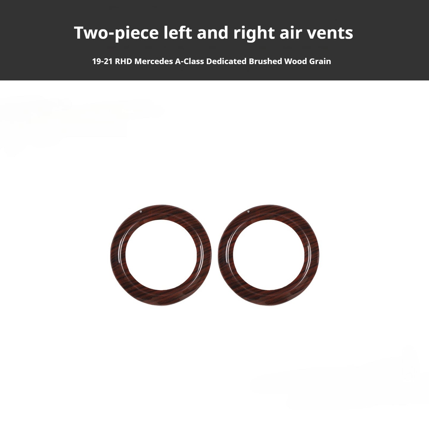 RHD 2019-2021 Mercedes-Benz A-Class / CLA-Class Specification Custom-Fit Center Console Vent Panel Modification Kit