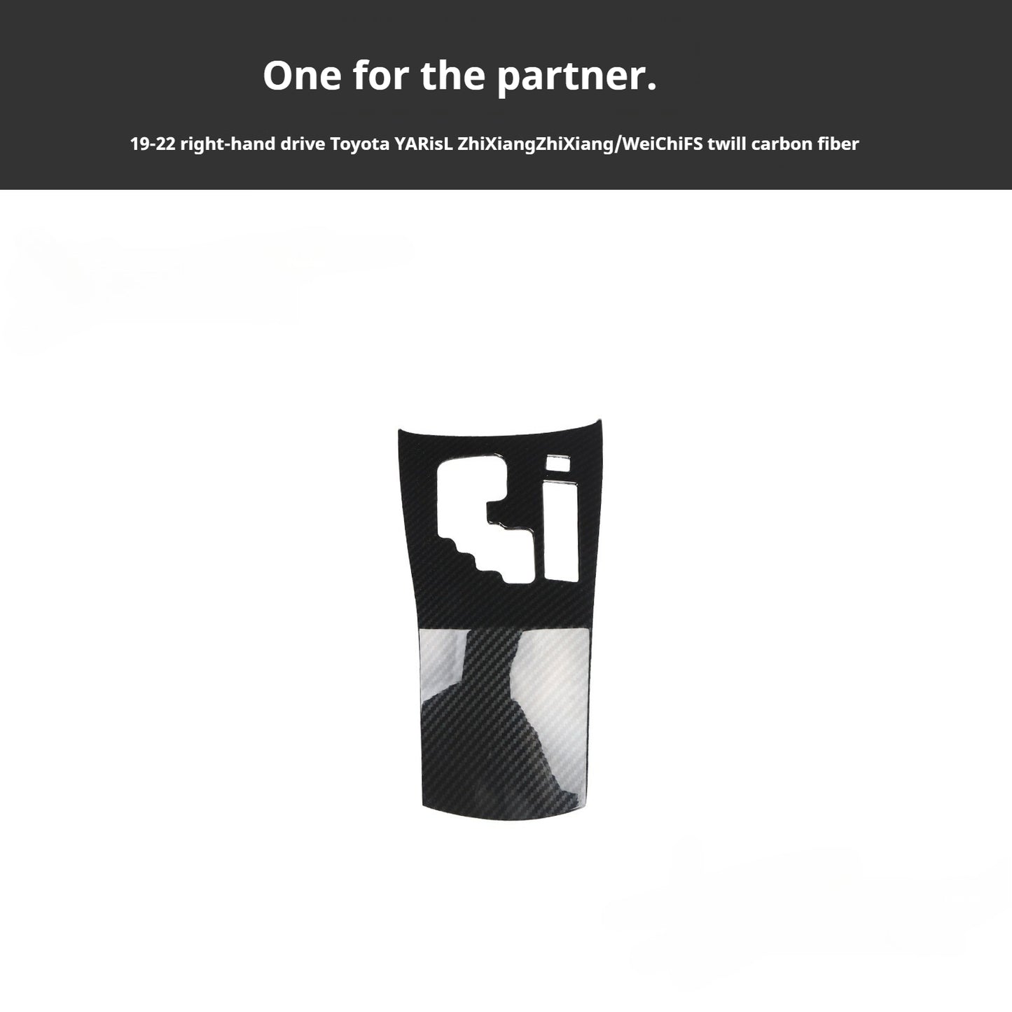 RHD 2019-2022 Toypta Vios Yaris Carbon Fiber Pattern Modification Window Lift/Shift Knob Interior Scratch-Resistant Protective Film