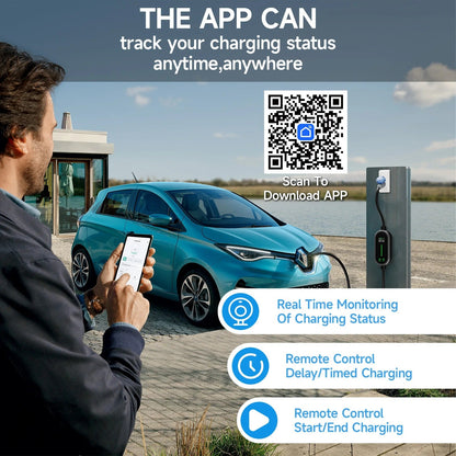 Portable EV Charger 7.2KW 32A 1Phase Wallbox