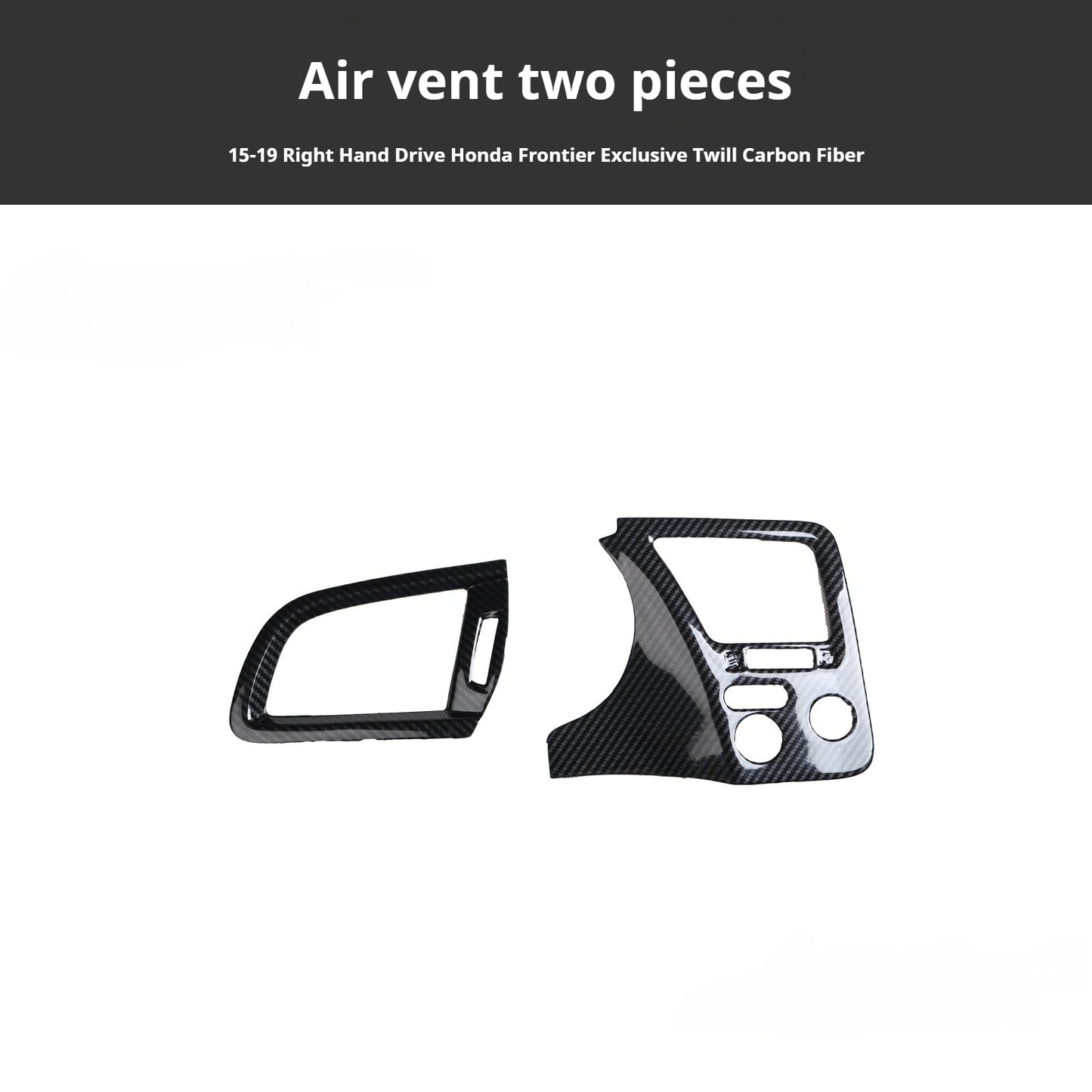 RHD 15-19 Honda City Carbon Fiber Gear Shift Lift Switch Trim