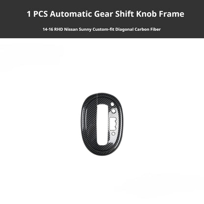 RHD 2014-2016 Sunny Carbon Fiber Window Switch Panel Interior Trim Decoration