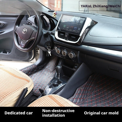 RHD 16-21 Toyota Vitz/Yaris Interior Modification Carbon Fiber Pattern Window Switch Panel Trim