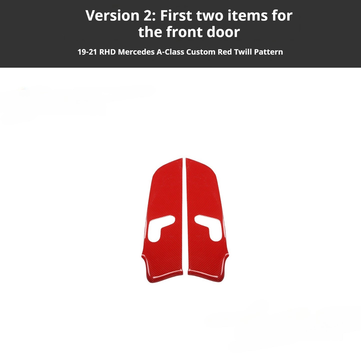 RHD 2019-2021 Mercedes-Benz A-Class / CLA-Class Specification Custom-Fit Center Console Vent Panel Modification Kit