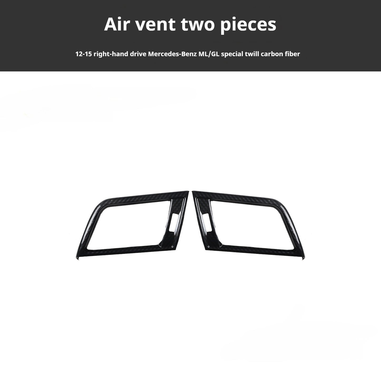 RHD 2012-2015 GL/ML300/350/400 Carbon Fiber Door Handle Interior Modification Kit