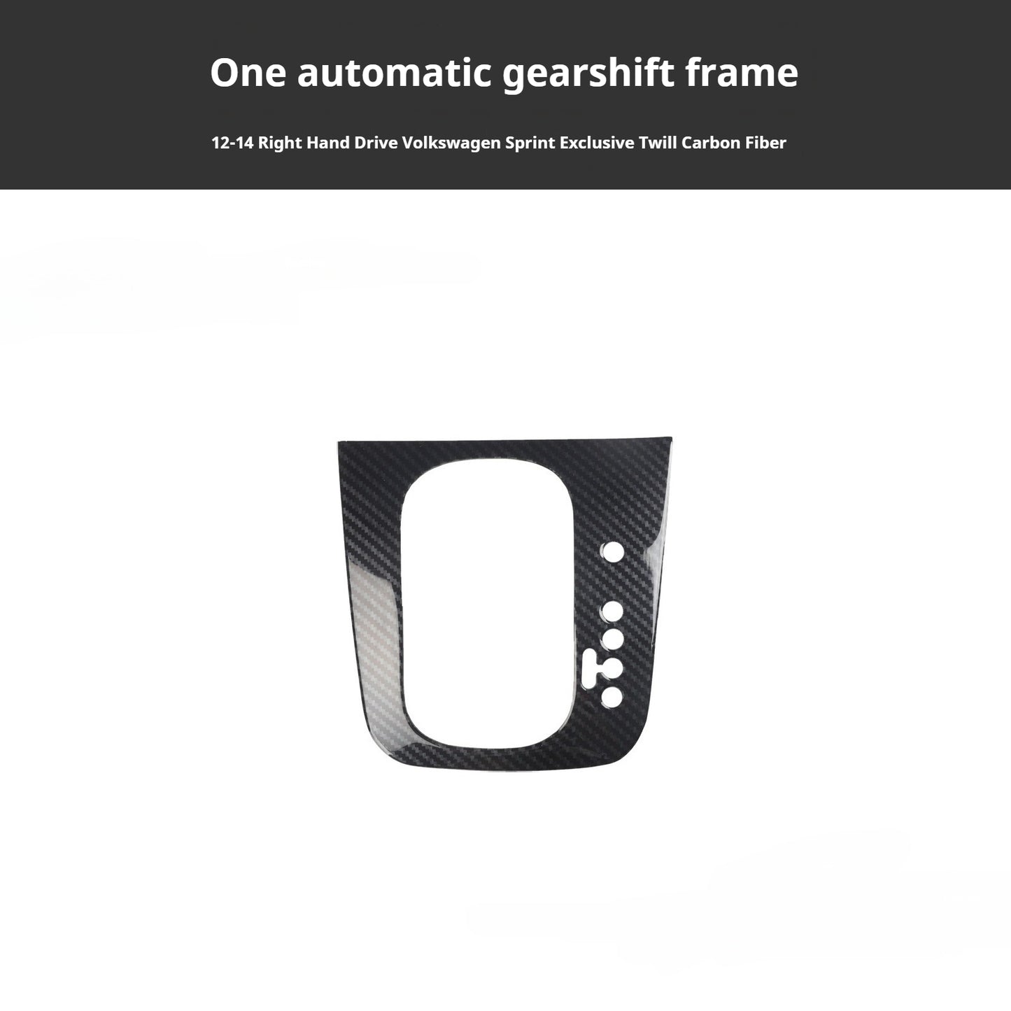 RHD 12-14 Right-Hand Drive Jetta Interior Modification Carbon Fiber Pattern Power Window Handles with Rosewood Trim