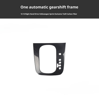 RHD 12-14 Right-Hand Drive Jetta Interior Modification Carbon Fiber Pattern Power Window Handles with Rosewood Trim