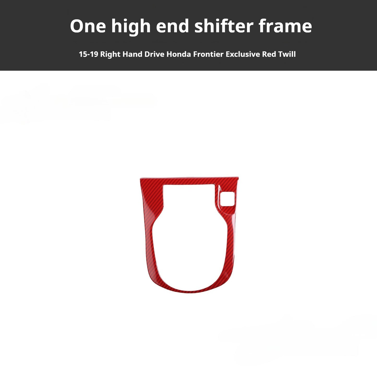 RHD 15-19 Honda City Carbon Fiber Gear Shift Lift Switch Trim