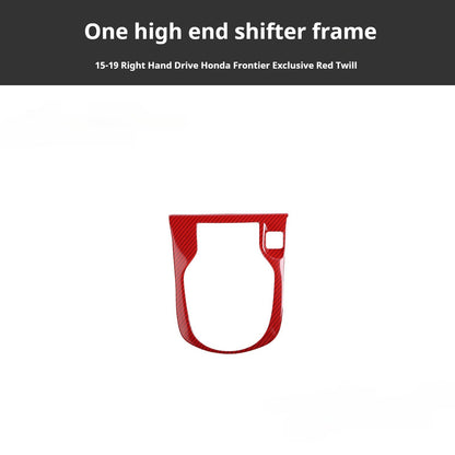 RHD 15-19 Honda City Carbon Fiber Gear Shift Lift Switch Trim