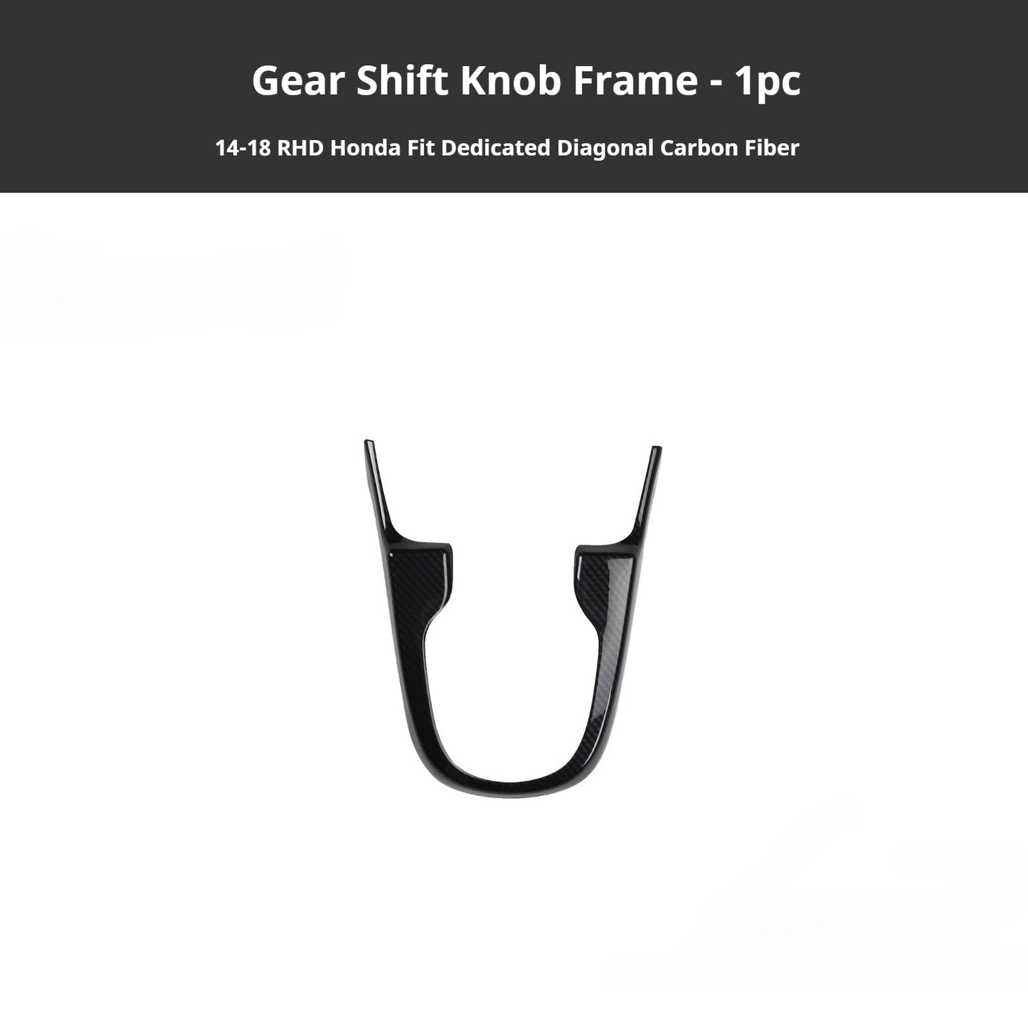 RHD 2014-2018 Honda Fit Carbon Fiber Steering Wheel, Center Console Vent, Interior Trim Kit