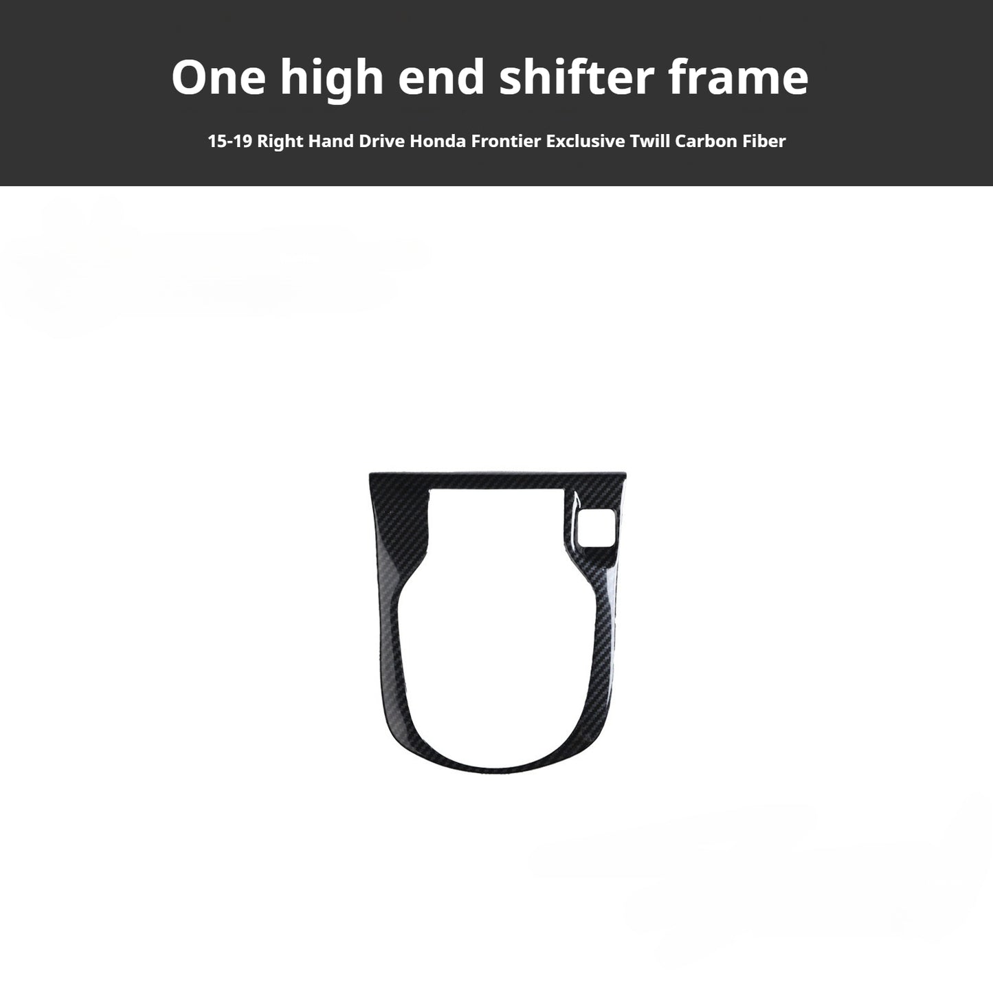 RHD 15-19 Honda City Carbon Fiber Gear Shift Lift Switch Trim