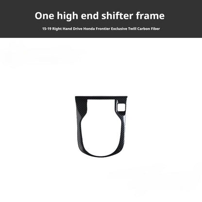 RHD 15-19 Honda City Carbon Fiber Gear Shift Lift Switch Trim