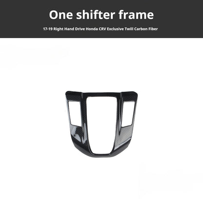 RHD 2017-2022 CR-V Vehicle-Specific Peach Wood Carbon Fiber Dashboard Door Panel Trim