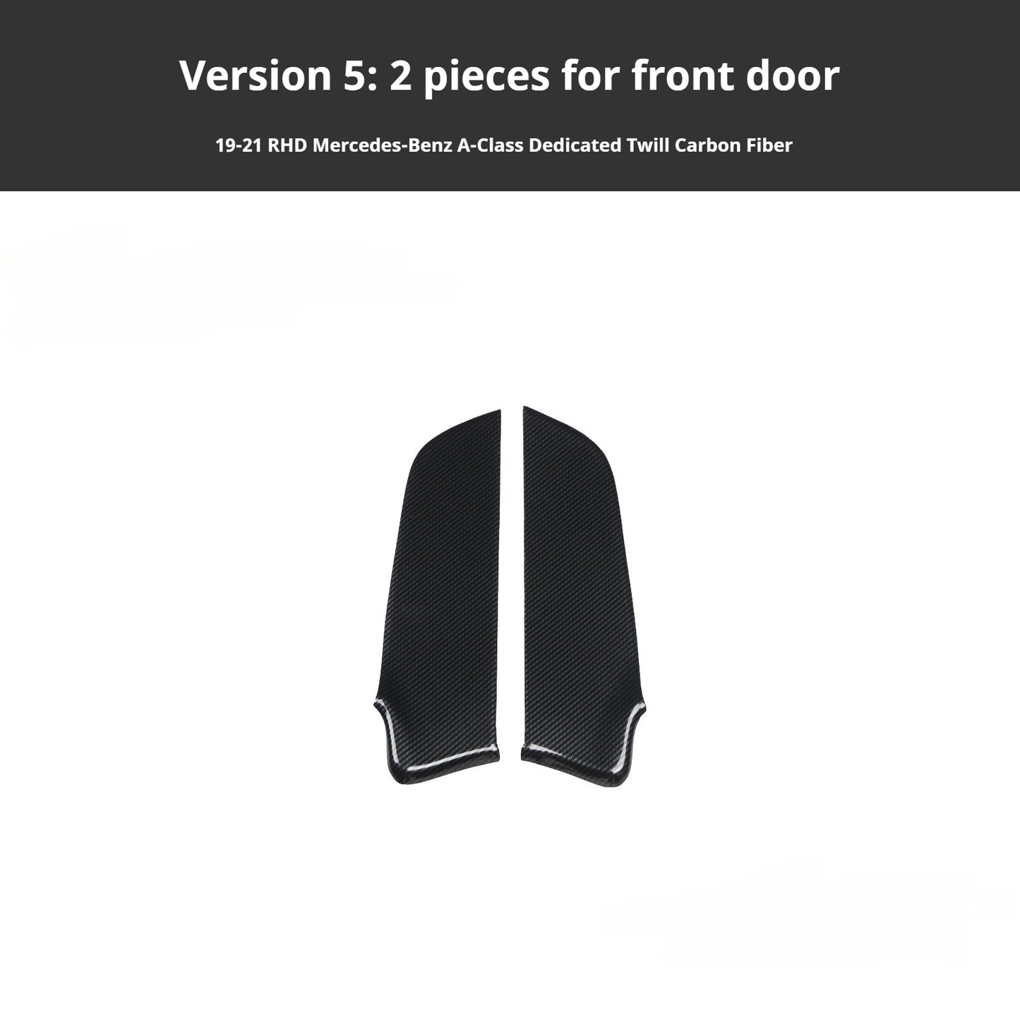 RHD 2019-2021 Mercedes-Benz A-Class / CLA-Class Specification Custom-Fit Center Console Vent Panel Modification Kit