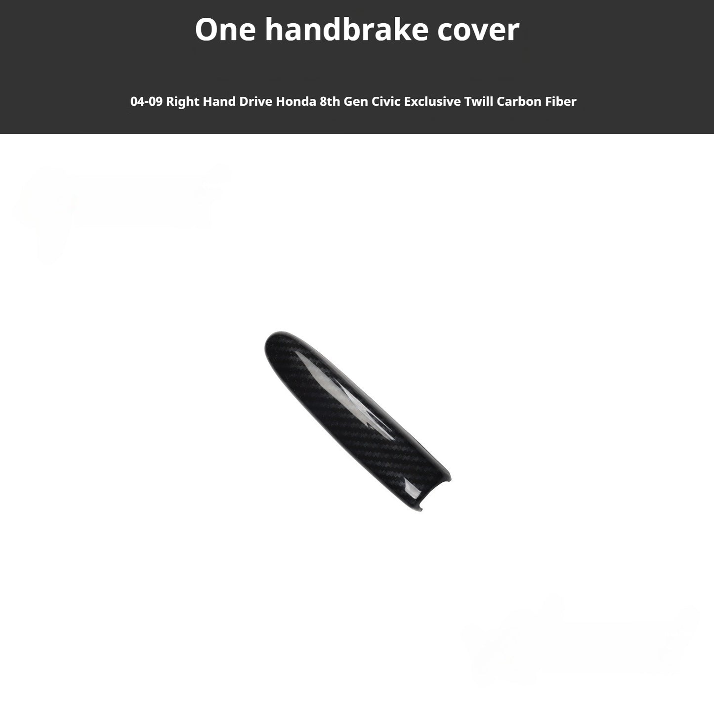 RHD 2004-2011 8th Generation Civic Carbon Fiber Interior Window Lift Steering Wheel Trim Kit