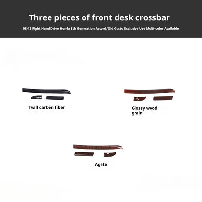 RHD 2008-2013 8th Generation Accord Dashboard Trim Bar Interior Modification Kit
