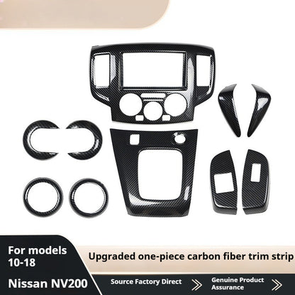 RHD NV200 Carbon Fiber Walnut Wood Grain Interior Trim Kit
